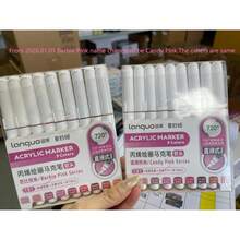 Languo 9支装丙烯颜料马克笔套装,720色可混色软头,适用于绘画、DIY手工、学校美术用品、绘画课程、返校季 - 彩色 - 查看 3