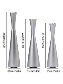 1 Pc/1 Set Tapered Waist Metal Craft Vase, Modern Light Luxury Twisted Pattern Flower Vase, Suitable For Dining Tables, Weddings, Birthdays, Living Rooms, Entryways, Tea Rooms, Tabletop Decorations, High-End Restaurants, Fireplace Mantels, Family Gatherings Celebrations, Decorative Ornaments, Yoga Meditation, Aromatherapy Spaces - Multiple Styles - View 13