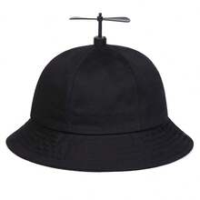 1pc Men's Propeller Patchwork Bucket Hat, Fashionable Bucket Hat For Casual Outdoor Activities, Spring/Autumn, Travel, Beach Parties - Green - View 8