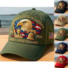 250th Anniversary Commemorative Event - Wear Fashionable Baseball Caps For Casual Outings. Comfortable And Versatile Baseball Caps For Outdoor Activities. Ideal Gifts For Friends. - Green - View 3