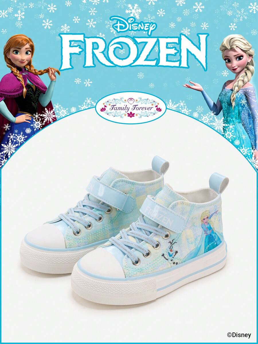 Disney 1 đôi giày thể thao trẻ em chính hãng, bao gồm giày thể thao Công chúa, Công chúa Anna và Công chúa Arendelle, phù hợp cho sinh hoạt hàng ngày, các hoạt động thể thao ngày lễ và ngoài trời. Đế giày thoải mái, chống trơn trượt, bền và thoáng khí. - Màu xanh nhạt - Xem 1