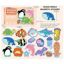Animal Zoo & Farm Animal Shaped Magnetic Puzzle Toys, Suitable For Boys And Girls - Multicolor - View 12