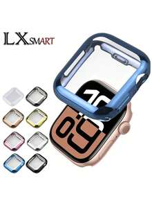 Case For Apple Watch New SE 3 (2025) / Series 6 / Series 5 / Series SE/Series 4 Screen Protector, Overall Protective Soft Watch Case TPU HD Ultra-Thin Cover, 2 Transparent Cases S 10 S1 S2 S3 Ultra 3 40mm 38mm 41mm 44mm 42mm 45mm 46mm 49mm - Multicolor - View 6