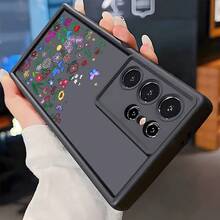 1个时尚花蝶图案TPU防震手机壳，加厚防滑保护套，兼容华为、荣耀、红米、Galaxy S26、S26 Plus、S26 Ultra等机型。 - 黑色 - 查看 4