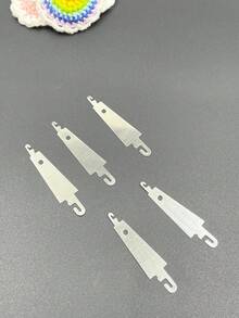 5pcs Cross Stitch Accessories Kit: 5cm Steel Needle Threader, Iron Hook Needle Threader, Double Hook Puller Tools - Double-ended Thread Puller - View 3