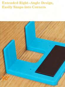 2pcs Blue Hinged Mounting Plates With Strong Magnets, 2mm Door Gap Locator, Hinge Installation Assist Tool - 42 - View 5