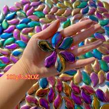 100克/200克金属色调朋克风马赛克材料，高温釉面鹅卵石形DIY工艺材料，适用于墙面、壁炉、台阶、花园景观马赛克颗粒，手工艺术工艺材料 - DDZY - 查看 10