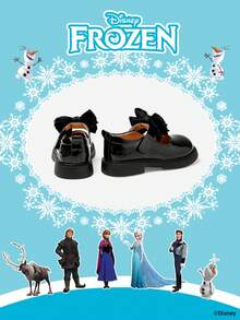 Disney Frozen Licensed 1 Pair Children's Shoes, Suitable For Daily, Festival, Sports, Outdoor Wear, Comfortable, Non-Slip, Breathable (Children's Flat Shoes, Girls Shoes, Princess Shoes, Queen Shoes) - Black - View 3