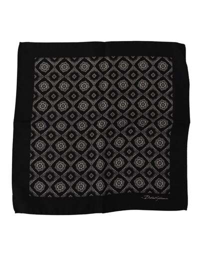 Dolce & Gabbana Geometric Pattern Handkerchief Men Black Other Accessories