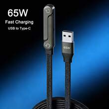 2pcs/1pc 1.5m/1m 240W Fast Charging Data Cable With Phone Holder, 90° Angled Plug, 360° Rotation, Multi-Angle Adjustment, Braided Cable, Compatible With IPhone 17S And Other Smartphones; 240W Holder Charging Cable Compatible With IPhone 17, Tablets And Fast Gaming Charging - Multicolor - View 11