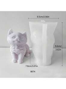 Cute Cat DIY Handmade Fragrance Plaster Multifunctional Silicone Mold - White - View 5