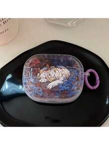 Fierce Animals Dreamy Tiger Protective Case Suitable Compatible With Apple Wireless Charging Case, Scratch-Resistant And Shockproof - Clear - View 10