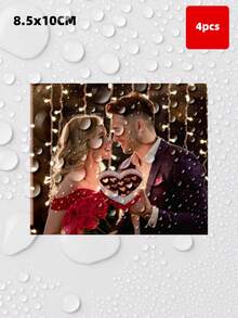 1/4/12/20 Pcs Personalized Photo Wine Bottle Labels, Customized Wedding Champagne Whiskey Stickers, Waterproof Oil-Proof Adhesive Decorative Labels, Wedding Favors For Guests - Multicolor 1 - View 22