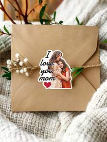 6/12/24pc Custom Face Mom Stickers, Personalized Photo Stickers, Personalized Mother'S Day Gift, First Mothers Day Gift, Photo Gift For Mom, Mothers Day Sticker - Multicolor - View 2