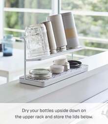 Cup Storage Rack - White - View 2