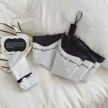 Fashion French Letter Rose 8-Rib Reinforced Black Coating Umbrella, Anti-UV Sun & Rain Dual-Use - Alphabet Rose Series - View 10