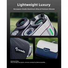 Dormie Golf Rangefinder with Slope800 Yards Laser Range Finder Golfing Aluminum Alloy Body Flag Pole Locking Vibration Slope Compensation 6X Magnification Rangefinder with Magnet - T100 Pro Blanco - Ver 8