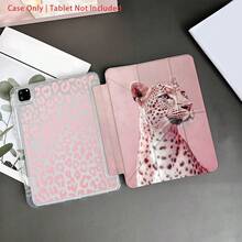 一款Y2K风格可爱粉色豹纹平板电脑保护套，可折叠支架保护套，兼容10.9/10.2英寸/Air第五代/Pro11/第十代/9.7英寸/Air 2/（第七代）/（第八代）/Air 4/5/Pro 11/第十代10.9英寸（2022款）智能保护套/Air 13（M3 2025）/Air 11（M3 2025）/Air 11（M3 2025）/11（A16 2025）/兼容三星Galaxy - 無色 - 查看 5