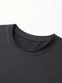 GRDR Men's Summer Broccoli & Dumbbell Print Casual Round Neck Tank Top - Dark Grey - View 5