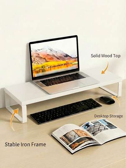 1个桌面电脑显示器支架增高架，返校必备，显示器增高架，台式电脑显示器支架架，办公桌收纳整理架，桌面配件