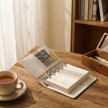 1个M5可替换内芯笔记本封套 - PU皮革质感便携背带，空白可替换内芯，可重复使用，适合旅行，是日记爱好者日常创意记录的理想之选 - 空白本 - 查看 4