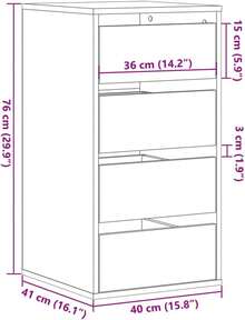 Luggage Racks - Rovere Fumo - Görünüm 3