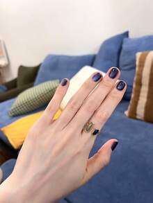 HEFENNA 深蓝色猫眼甲油胶，UV/LED固化，DIY美甲沙龙（1瓶） - 彩色 - 查看 5