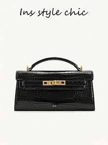 Chiếc túi phối màu nâu trắng này là một mẫu túi cao cấp nhẹ mới ra mắt năm 2025, với chất liệu da và họa tiết dệt phối màu độc đáo, làm nổi bật kết cấu. Khóa kim loại cổ điển và tinh tế phù hợp với quai xách ngắn, vừa thanh lịch vừa tiện dụng. - Nhiều màu - Xem 7