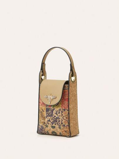 Bohemian New Fashion Printed Multi-Element Honey Decor Vertical Coin Purse Handbag