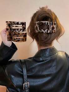 2/1 pieza Pinza de pelo cuadrada plana, minimalista elegante, pinza de pico de pato grande, pinza de pelo occipital, pinza de pelo, accesorio de pelo, relleno de media, regalo de mujer, regalo, relleno de media, regalo de mujer, regalo, regalo, relleno de media para adultos, relleno de media para adultos, accesorio de pelo, accesorio de mujer, relleno de media, accesorio de pelo para adultos, accesorio de pelo, regalo creativo para mujer, relleno de media de belleza, regalo de mujer - Multicolor - Ver 1