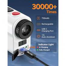 Golf Rangefinder Laser Range Finder for Tournament Legal 6X Magnification Flag Pole Lock Vibration Golfing Hunting Gifts for Golfers - Telémetro con pendiente - Ver 6