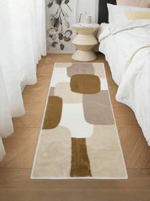 1pc Soft Faux Wool Rug, Simple Rectangular Carpet, Soft & Comfortable, Bedroom Rug, Bedroom Decor Rug, Bedside Rug, Washable, Home Decor Faux Wool Rug, Holiday Decor Rug. Note: Due To Lighting And Batch Differences, There May Be Slight Color Variations From The Actual Product. The Rug May Have Temporary Creases Or Wrinkles From Packaging And Transportation, Which Are Not Defects And Will Gradually Disappear. - Multicolor - View 19