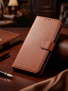 Luxury Faux Leather Wallet Phone Case For IPhone 17Pro Max, 16Pro, 15, 14Plus, 13, 12, Air - Brown - View 6