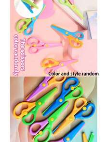 90Pcs Kids Cartoon Paper Cutting Craft Set, Assorted Pattern DIY Hand‑Cut Paper Art Kit, Educational Creative Handmade Toy For Children - Multicolor - View 9