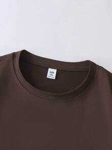 上帝永远是美好的花卉印花加大码女式T恤，基督教信仰图案休闲宽松夏季女式上衣 - 棕色 - 查看 9