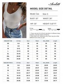 Acelitt Áo tank top dệt kim cổ chữ V không tay màu trơn dành cho nữ, kiểu dáng thường ngày, hở lưng, thích hợp cho kỳ nghỉ hè, màu trắng. - trắng - Xem 3