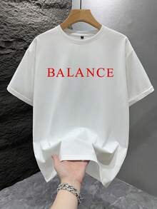 GRDR 男士时尚印花宽松短袖T恤 | 精致设计 | 夏季必备 | 易于搭配，展现您的风格 - 白色 - 查看 3