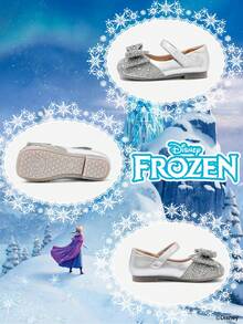 Disney 1双正版授权公主鞋，适合日常及假日户外穿着，舒适防滑，透气（儿童平底鞋，女童鞋，公主鞋，女王鞋） - 銀色 - 查看 4