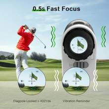 1200 1700 Yds Golf Rangefinder Easy to Clean Slope Magnet Rechargeable 6X Magnification Distance Range Finders Flag Pin Locked Vibration Golfer Gifts Accessories - LG1000AG - Ver 7