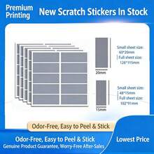 Scratch Card Coating DIY Hand Sticker, Scratch-Resistant Coating, Self-Adhesive Password Sticker, Scratch Card, Scratch Coating DIY, Homemade Scratch Card Creative Peel-Off Card For Elementary School Students Interaction Lottery Coupon Encouragement - Rectangle - View 7