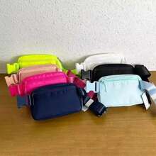 Riñonera de Yoga a, bolsaóvil de cintura deportiva de Metal para Yoga, bolsa portátil Unisex para correr, regalo para mujer, almacenamiento multiusos 8FCX - Burdeos - Ver 4