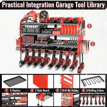 Garage Tool Storage Racks - Colour: Pink - View 10