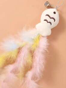 6pcs/Set Funny Cat Teaser Toys - Interactive Cartoon Design, Non-Electric, Attract Cats To Play, Promote Exercise And Intelligence. - Grey - View 16