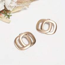 2 piezas Elegantes y versátiles clips de zapato de metal dorado con detalles de strass desmontables - #2 - Ver 6