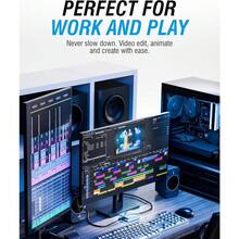 SABRENT - Adaptador USB 4 a 10 Gigabit Ethernet - Adaptador de red USB-C a 10GbE para USB4/Thunderbolt 3/4 carcasa de aluminio alimentado por camión compatible con redes multigig y Gigabit NT-P10G - Negro - Ver 5