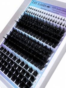 300D+200D+160D/60D+100D+60D 4款睫毛套装，包含下睫毛、尖刺睫毛和睫毛簇，246/182片装，俄罗斯睫毛嫁接套装，尖刺睫毛，3D浓密睫毛簇，60D/100D/160D/200D/300D下睫毛及尖刺睫毛簇，浓密单根睫毛簇嫁接，尖刺睫毛簇，DIY仙女/漫画风格睫毛 - D - 查看 9