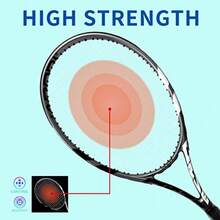 Tennis Rackets for Adults Pre-Strung 27 Inch Tennis Racquets-2 Player Tennis Racket Set with 3 Balls 2 Grips 2 Vibration Dampers - verde y gris - Ver 5