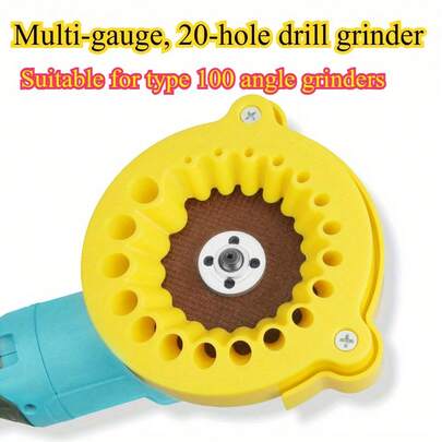 ドリルビットグラインダー、ポータブルドリルビットシャープナー、ドリルビットの修理と研磨用アングルグラインダーアクセサリー