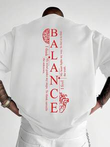 GRDR 男士时尚印花宽松短袖T恤 | 精致设计 | 夏季必备 | 易于搭配，展现您的风格 - 白色 - 查看 2