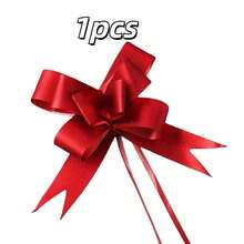 5 pièces/1 pièce Ruban nœud brillant, pour les célébrations et les fêtes, nœuds de ruban en satin, emballage cadeau décoratif de Noël, ruban finition mate, emballage cadeau de la Saint-Valentin, décoration d'ambiance, convient pour l'emballage de boîtes cadeaux, la décoration de la pièce, l'emballage artistique - Multicolore - Voir 8